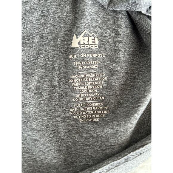 REI 2XL Grey Lightweight Pullover Fleece Zip Active Skiing Hiking Outdoor XXL - Picture 8 of 8